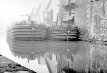 Two barges at Aspley, Huddersfield