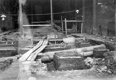 Digging foundations for boilers 1 & 2, Refuse destructor plant, St Andrew's Road, Huddersfield