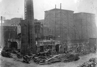 Construction work at Refuse destructor plant, St Andrew's Road, Huddersfield