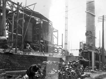 Construction work at Refuse destructor plant, St Andrew's Road, Huddersfield