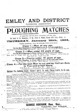 Emley Ploughing Competition Notice