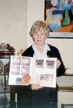 Kathleen Lister with album (for Kim Strickson Project)