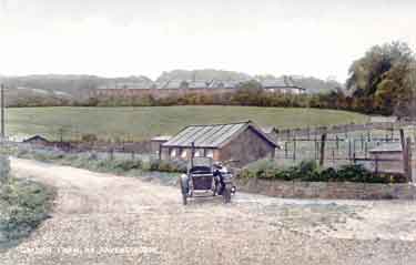 Postcard of Ravensthorpe showing Calder Farm