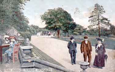 Postcard of Park Mansion Terrace, Dewsbury Park