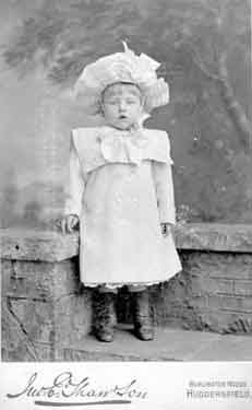 Portrait of child: photographer John Edward Thaw & Co., Huddersfield