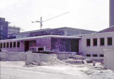 Construction of the Huddersfield Royal Infirmary
