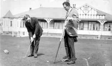 Huddersfield Town - Stephenson and Smith playing golf