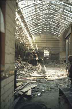 Demolition of old Market Hall, King Street, Huddersfield