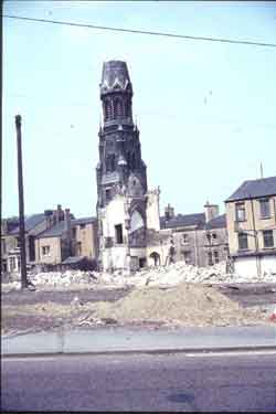 Demolition of New North Road Baptist Church, Huddersfield