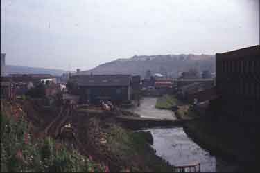 Canal Basin viewed from the University, Huddersfield