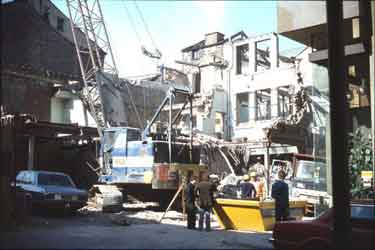 Demolition of the Halifax Building Society, Huddersfield
