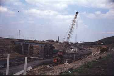 Construction of M62 - off New Hey Road, Outlane, Huddersfield