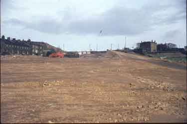 Construction of M62 at Outlane, looking towards New Hey Road, Huddersfield