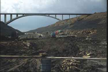 Construction of M62 and new bridge at Scammondem, Huddersfield