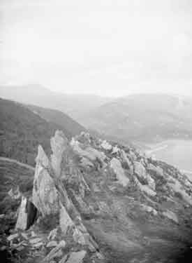 Barmouth. Mawddach Valley from panorama view