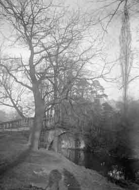 Cannon Hall Park. Rustic Bridge