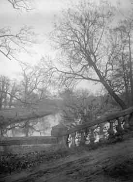 Cannon Hall Park.  Bridge and Pond