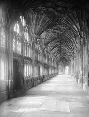 Gloucester Cathedral, Cloisters, East Side looking North