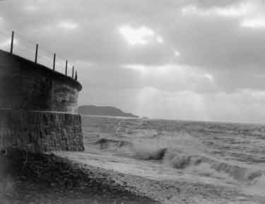 Criccieth, by the sea wall