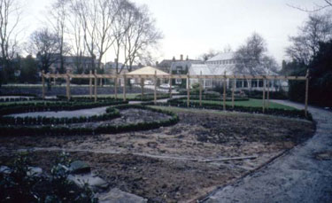 Greenhead Park - construction of the Rose Garden.