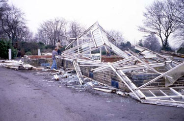 Crow Nest Park -  demolition of the original conservatory.