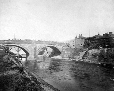 The Old "Long Bridge", Aspley, Huddersfield - pulled down in 1872.