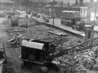 Demolition and road widening, Wakefield Road.