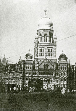 Wartime Archive of Reg Stone of Skelmanthorpe: Mumbai Colonial Architecture, Bombay, India – Municipal Hall.