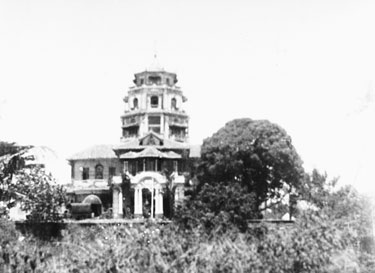Royal Air Force 1543805 R.O. Stone East Bengal and Burma 1943-1946: Black and White Negatives of various photographs taken over that period – Lim Chin Tsong (Kokine) Palace Rangoon, Burma.