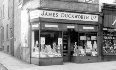 Album containing the various retail outlets currently/once owned by Mrs Duff's Family - James Duckworth Ltd - 117 Yorkshire Street