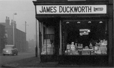 Album containing the various retail outlets currently/once owned by Mrs Duff's Family - James Duckworth Limited - Hodson Street