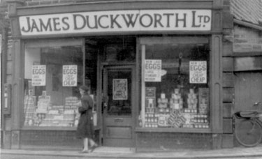 Album containing the various retail outlets currently/once owned by Mrs Duff's Family - James Duckworth Limited - Mytholmroyd, West Yorkshire
