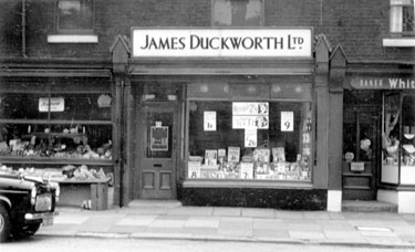 Album containing the various retail outlets currently/once owned by Mrs Duff's Family - James Duckworth Ltd - Huddersfield Road, Oldham
