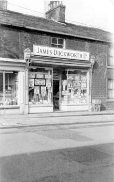 Album containing the various retail outlets currently/once owned by Mrs Duff's Family - James Duckworth Ltd - Bridge Mills