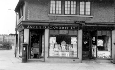 Album containing the various retail outlets currently/once owned by Mrs Duff's Family - James Duckworth Ltd - Hebers