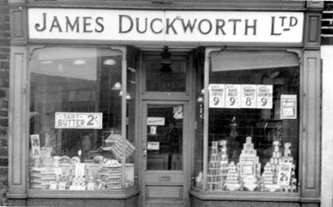 Album containing the various retail outlets currently/once owned by Mrs Duff's Family - James Duckworth Ltd - Britannia