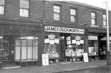 Album containing the various retail outlets currently/once owned by Mrs Duff's Family - James Duckwort Ltd - York Street, Heywood, Greater Manchester