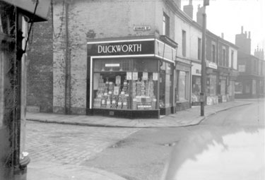 Album containing the various retail outlets currently/once owned by Mrs Duff's Family - James Duckwort Ltd - No.42 Princess Street, Bury, Greater Manchester