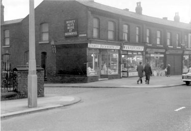 Album containing the various retail outlets currently/once owned by Mrs Duff's Family - James Duckwort Ltd - No.394A Great Cheetham Street, Salford, Greater Manchester
