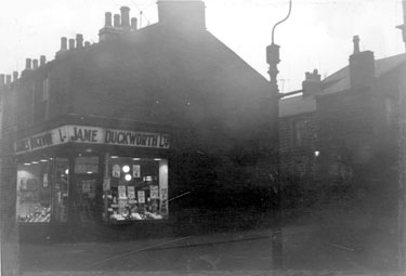 Album containing the various retail outlets currently/once owned by Mrs Duff's Family - James Duckworth Ltd - No.87 Abel Street, Burnley, Lancashire