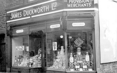 Album containing the various retail outlets currently/once owned by Mrs Duff's Family - James Duckworth Ltd - Kirkgate