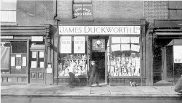 Album containing the various retail outlets currently/once owned by Mrs Duff's Family - James Duckworth Ltd - Whalley Banks