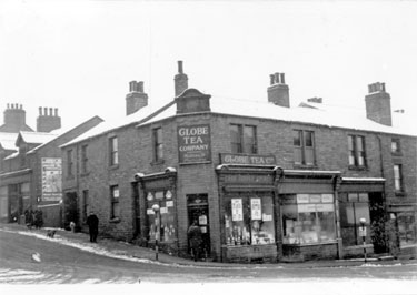 Album containing the various retail outlets currently/once owned by Mrs Duff's Family - Globe Tea Co. - Royston, South Yorkshire (old shop)