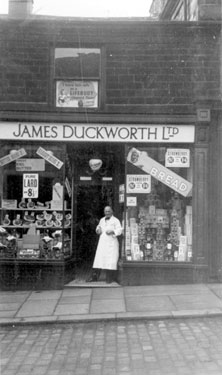 Album containing the various retail outlets currently/once owned by Mrs Duff's Family - James Duckworth Ltd. - Ramsbottom, Greater Manchester - (Mr G. Hayhurst)