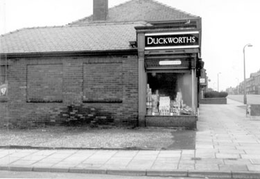 Album containing the various retail outlets currently/once owned by Mrs Duff's Family - James Duckworth Ltd. - No. 764 Rochdale Road, Royton, (Thornham), Greater Manchester