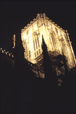 York Minster at night