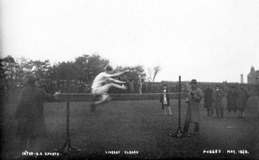 Mirfield Grammar School (MGS) Inter Secondary School Sports, Pudsey - Livesey clears (high jump). 