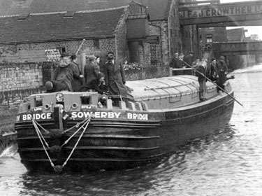 Photograph Album: Calder Carrying Company Limited - Photographs taken on the occasion of the Launching of the Motor Barge "Sowerby Bridge", at Ledgard Bridge Dockyard, Mirfield.
