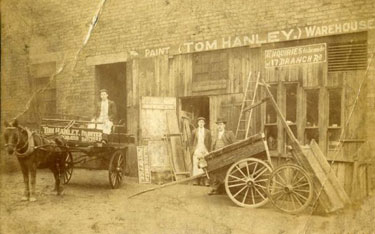 Tom Hanley's work shop, Batley