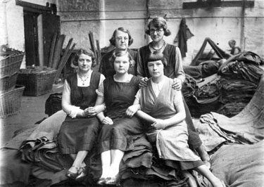 Group Photograph - interior shot of mill workers.